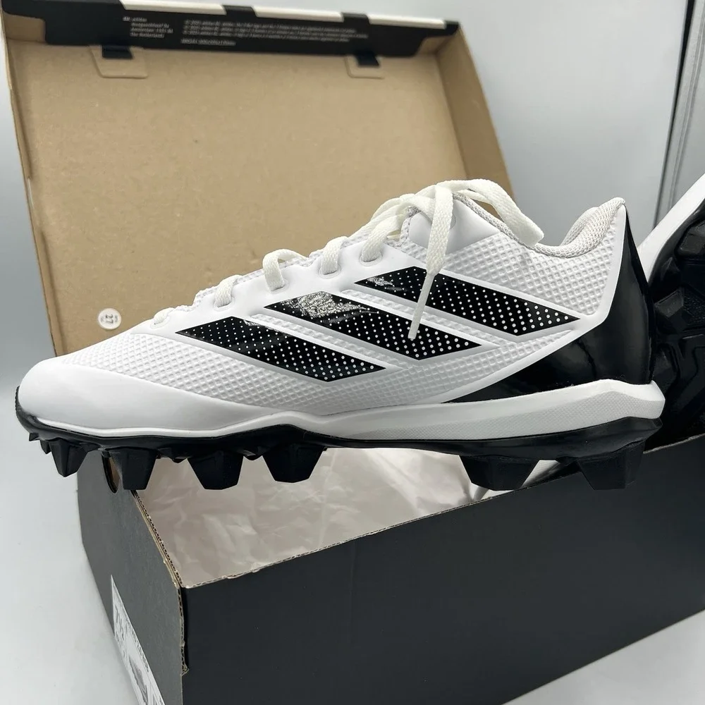Adidas Adizero Impact MD 2 Baseball Cleats White‎ Black Size 7.5 New in Box